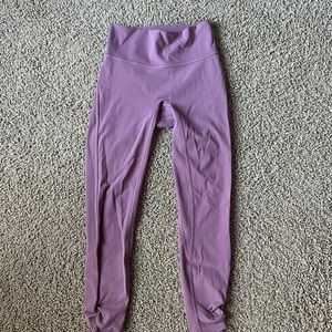 lululemon high rise light purple leggings (size 2/4)